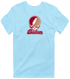 Boston Stealie Premium Unisex T-Shirt — Design: Boston College — Light Blue