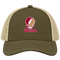 Boston Stealie Premium Unisex Trucker Cap — Design: Boston College — Moss/Khaki