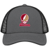 Boston Stealie Premium Unisex Trucker Cap — Design: Boston College — Charcoal/Black
