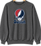Boston Baseball Stealie Grateful Dead Crewneck — Boston Red Sox — Dark Heather