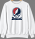 Boston Baseball Stealie Grateful Dead Crewneck — Boston Red Sox — White