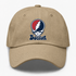 Boston Baseball Stealie Grateful Dead Dad Hat — Boston Red Sox — Khaki
