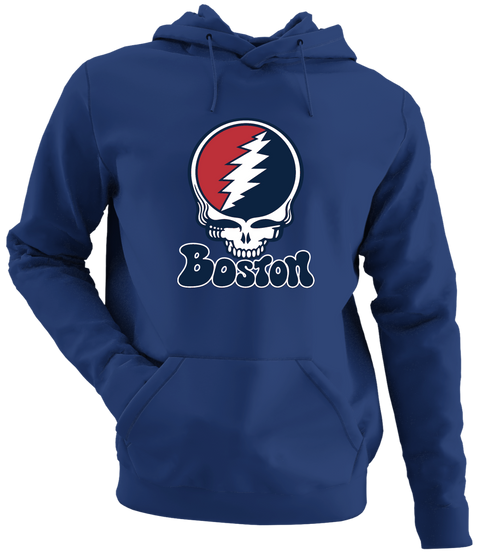 Boston Baseball Stealie Grateful Dead Hoodie — Boston Red Sox — Navy