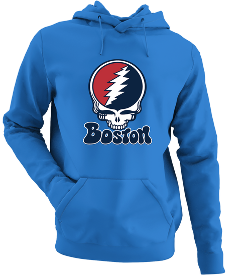Boston Baseball Stealie Grateful Dead Hoodie — Boston Red Sox — Heather Royal