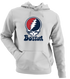 Boston Baseball Stealie Grateful Dead Hoodie — Boston Red Sox — Sport Grey