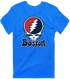 Boston Baseball Stealie Grateful Dead T-Shirt — Boston Red Sox — Royal