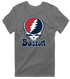 Boston Baseball Stealie Grateful Dead T-Shirt — Boston Red Sox — Charcoal