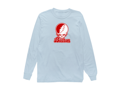 Boston Stealie Premium Unisex Long-Sleeve — Design: Boston University — Chambray