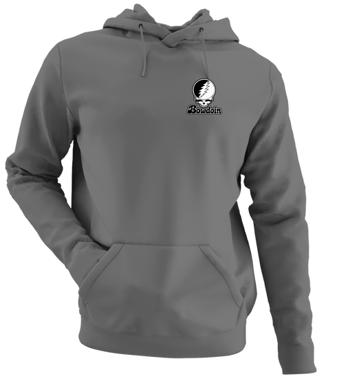 Bowdoin Stealie Premium Unisex Hoodie — Design: Bowdoin College — Charcoal