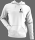 Bowdoin Stealie Premium Unisex Hoodie — Design: Bowdoin College — White/Grey
