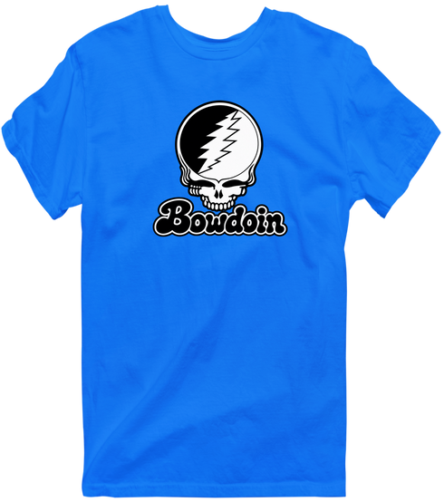 Bowdoin Stealie Premium Unisex T-Shirt — Design: Bowdoin College — Royal