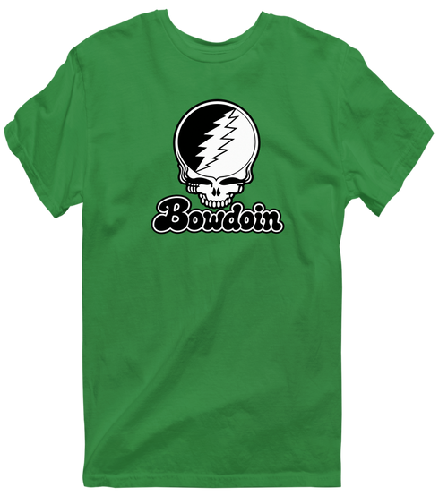 Bowdoin Stealie Premium Unisex T-Shirt — Design: Bowdoin College — Irish Green