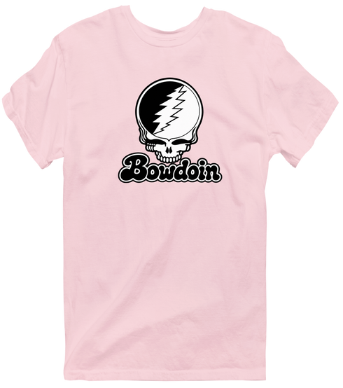 Bowdoin Stealie Premium Unisex T-Shirt — Design: Bowdoin College — Light Pink