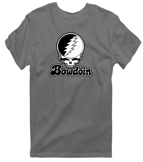 Bowdoin Stealie Premium Unisex T-Shirt — Design: Bowdoin College — Charcoal