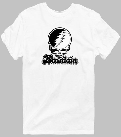 Bowdoin Stealie Premium Unisex T-Shirt — Design: Bowdoin College — White