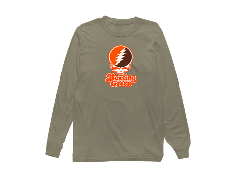 Bowling Green Stealie Premium Unisex Long-Sleeve — Design: Bowling Green State University — Sandstone