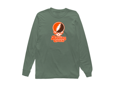 Bowling Green Stealie Premium Unisex Long-Sleeve — Design: Bowling Green State University — Light Green