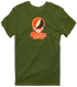 Bowling Green Stealie Premium Unisex T-Shirt — Design: Bowling Green State University — Military Green