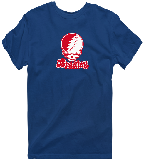 Bradley Stealie Premium Unisex T-Shirt — Design: Bradley University — Navy