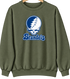 Brandeis Stealie Premium Unisex Crewneck — Design: Brandeis University — Military Green