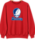 Brandeis Stealie Premium Unisex Crewneck — Design: Brandeis University — Red