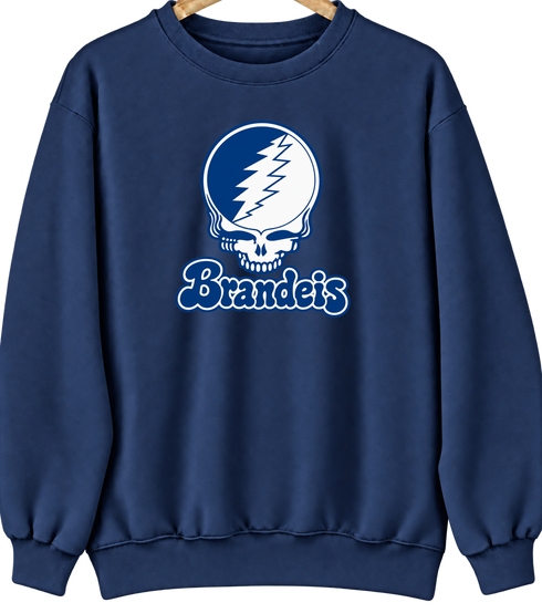 Brandeis Stealie Premium Unisex Crewneck — Design: Brandeis University — Navy