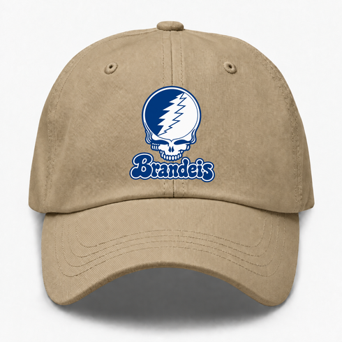 Brandeis Stealie Premium Unisex Dad Hat — Design: Brandeis University — Khaki