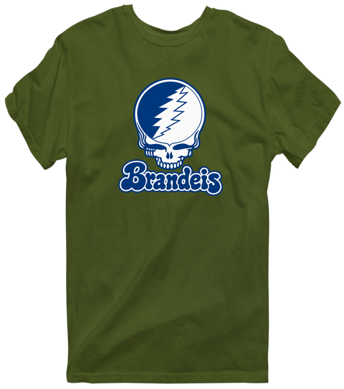 Brandeis Stealie Premium Unisex T-Shirt — Design: Brandeis University — Military Green