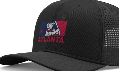 Grateful Dead - Atlanta Braves Dancing Bear Logo Grateful Dead Trucker Cap - StealieShop