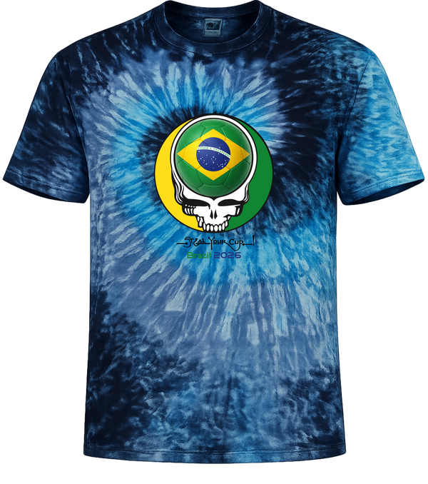 Brazil FIFA World Cup Stealie Tie-Dye T-Shirt