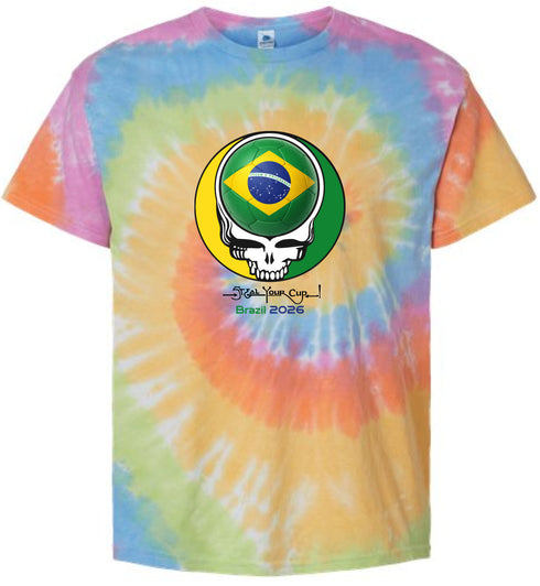 Brazil FIFA World Cup Stealie Tie-Dye T-Shirt