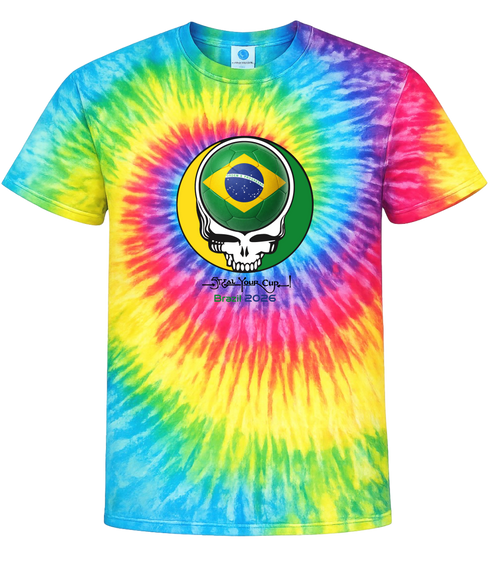 Brazil FIFA World Cup Stealie Tie-Dye T-Shirt