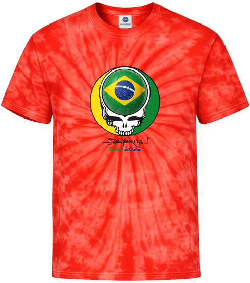 Brazil FIFA World Cup Stealie Tie-Dye T-Shirt