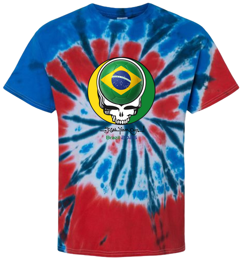 Brazil FIFA World Cup Stealie Tie-Dye T-Shirt