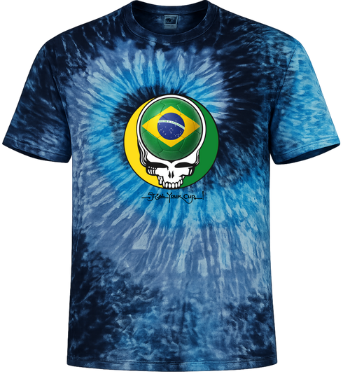 Brazil FIFA World Cup Stealie Tie-Dye T-Shirt