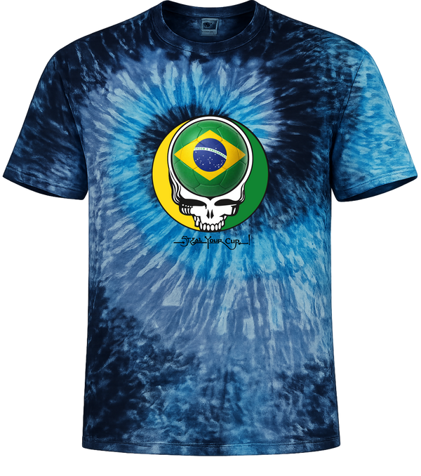 Brazil FIFA World Cup Stealie Tie-Dye T-Shirt