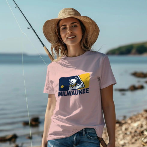 Grateful Dead - Milwaukee Brewers MLB Logo T-Shirt - StealieShop