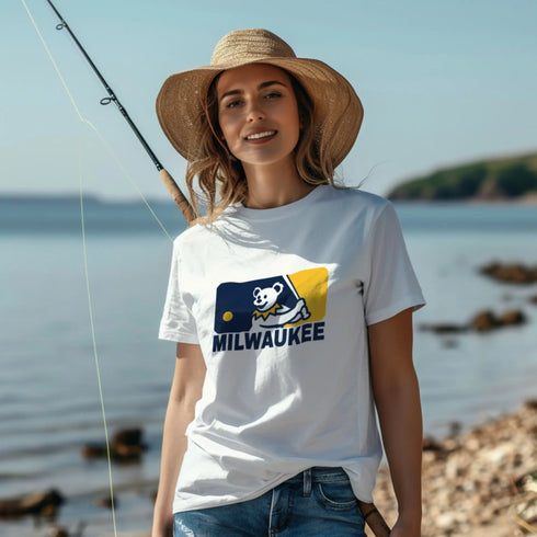 Grateful Dead - Milwaukee Brewers MLB Logo T-Shirt - StealieShop