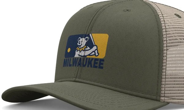Grateful Dead - Milwaukee Brewers Dancing Bear Logo Grateful Dead Trucker Cap - StealieShop