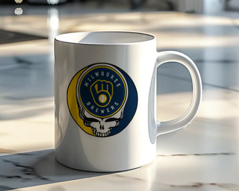 Grateful Dead - Milwaukee Brewers Stealie 15 Ounce Coffee Mug - StealieShop