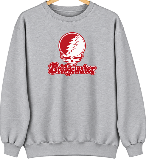 Bridgewater Stealie Premium Unisex Crewneck — Design: Bridgewater State University — Sport Grey