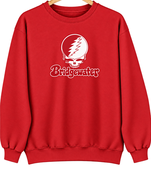 Bridgewater Stealie Premium Unisex Crewneck — Design: Bridgewater State University — Red
