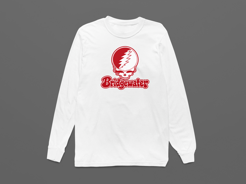 Bridgewater Stealie Premium Unisex Long-Sleeve — Design: Bridgewater State University — White