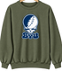 Brigham Young Stealie Premium Unisex Crewneck — Design: Brigham Young University — Military Green