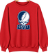 Brigham Young Stealie Premium Unisex Crewneck — Design: Brigham Young University — Red