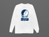 Brigham Young Stealie Premium Unisex Long-Sleeve — Design: Brigham Young University — White
