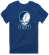 Brigham Young Stealie Premium Unisex T-Shirt — Design: Brigham Young University — Navy
