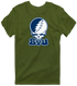 Brigham Young Stealie Premium Unisex T-Shirt — Design: Brigham Young University — Military Green