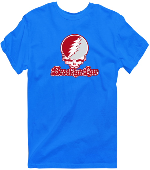 Brooklyn Law Stealie Premium Unisex T-Shirt — Design: Brooklyn Law — Royal