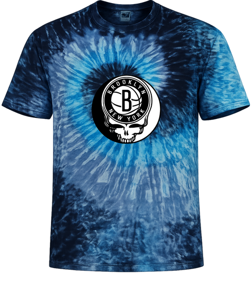 Brooklyn Nets Stealie Tie-Dye T-Shirt
